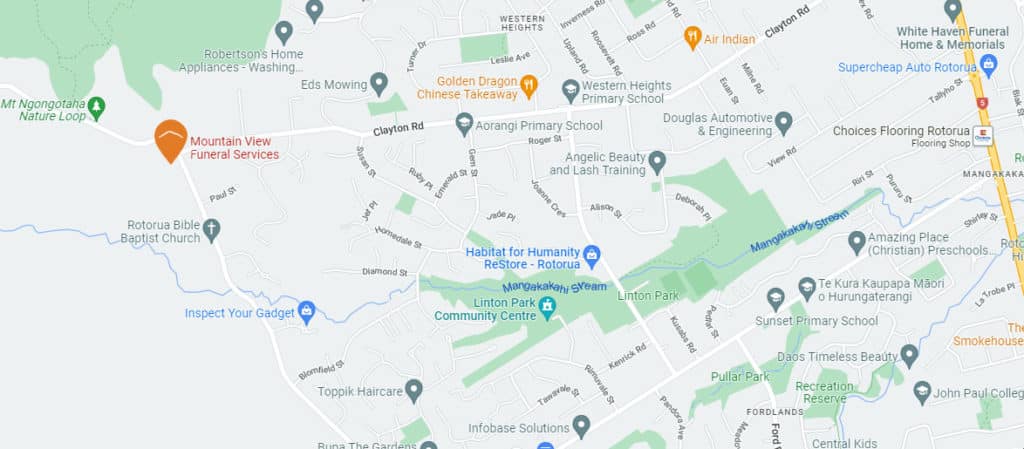 Mountain View Funeral Home Location Mao